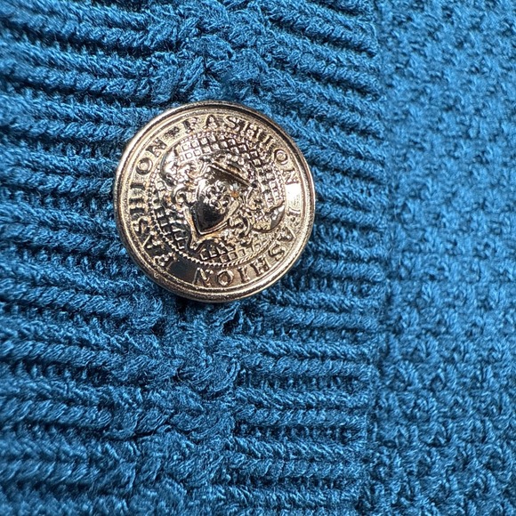 Pretty Garden Cardigan Sweater Womes M Button Up Viscose Blend Preppy Mature - Picture 4 of 12